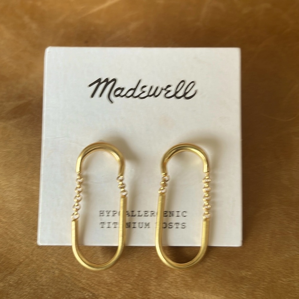 Madewell earrings. New